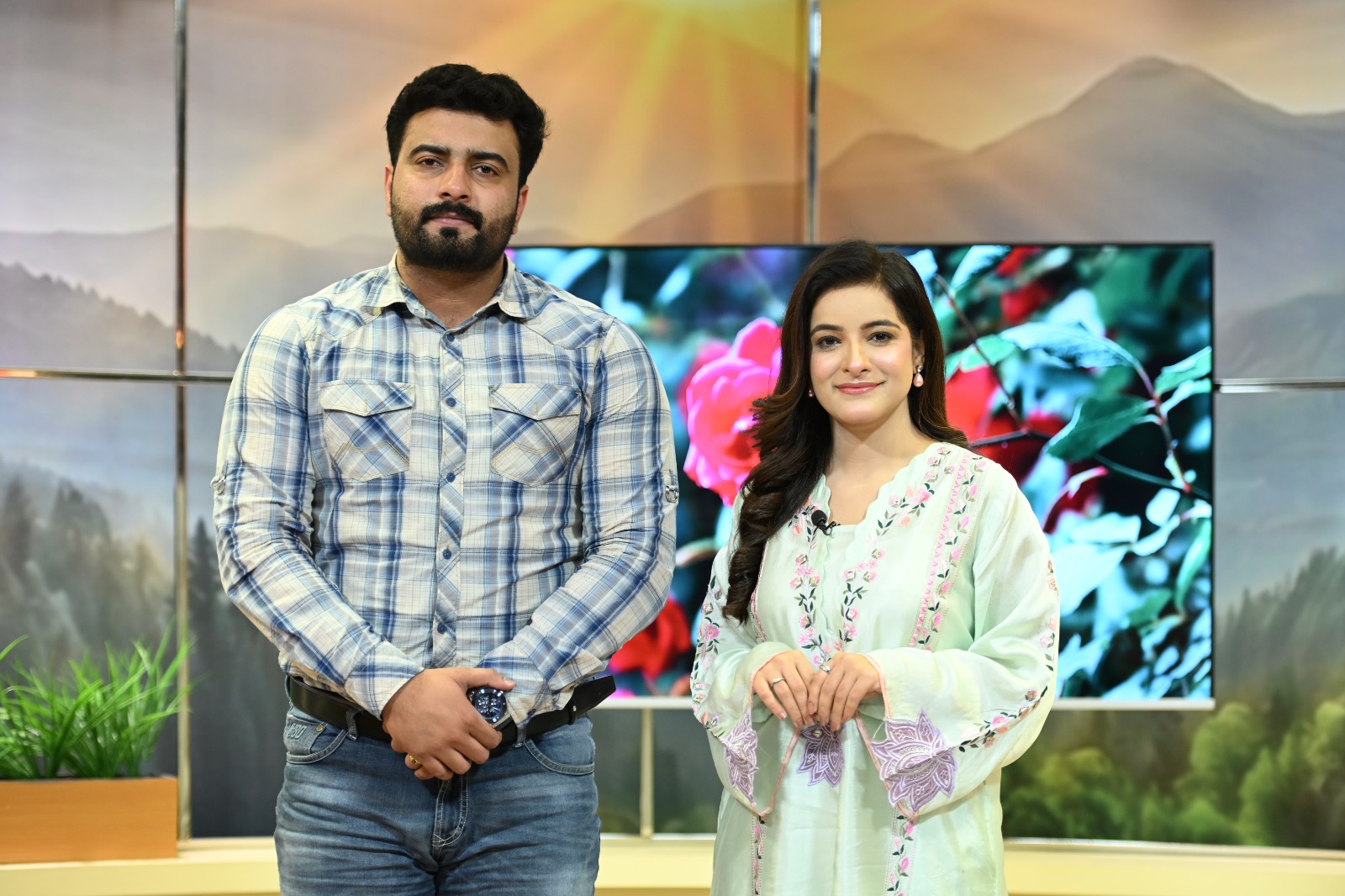 Mian Ahmad Basit — With Rohi News Show Host Yusra