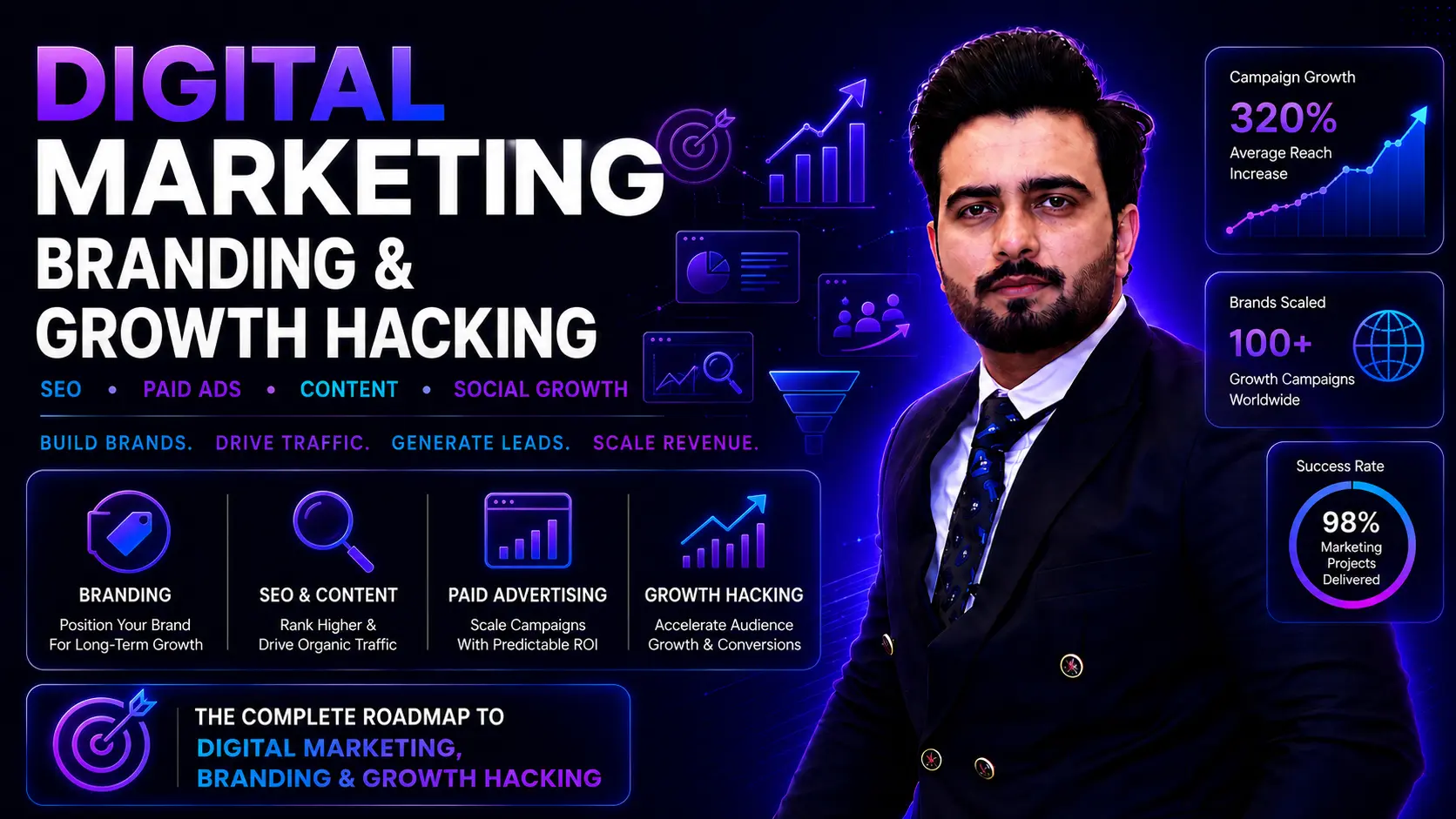 Digital Marketing, Branding & Growth Hacking