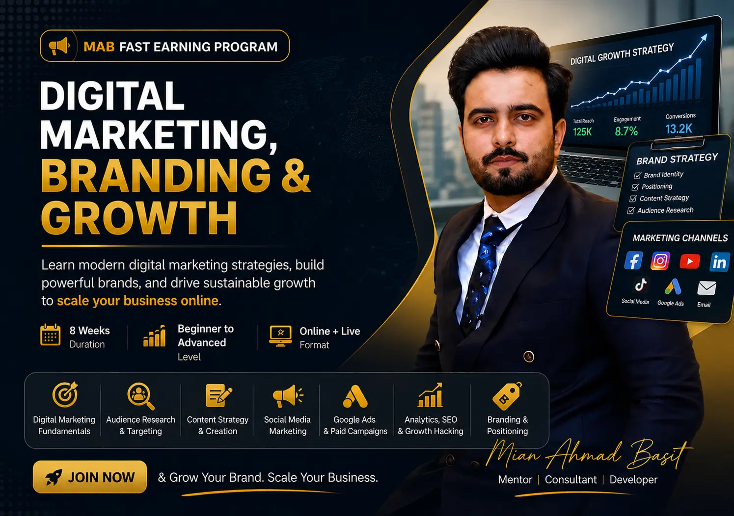 Digital Marketing, Branding & Growth Hacking