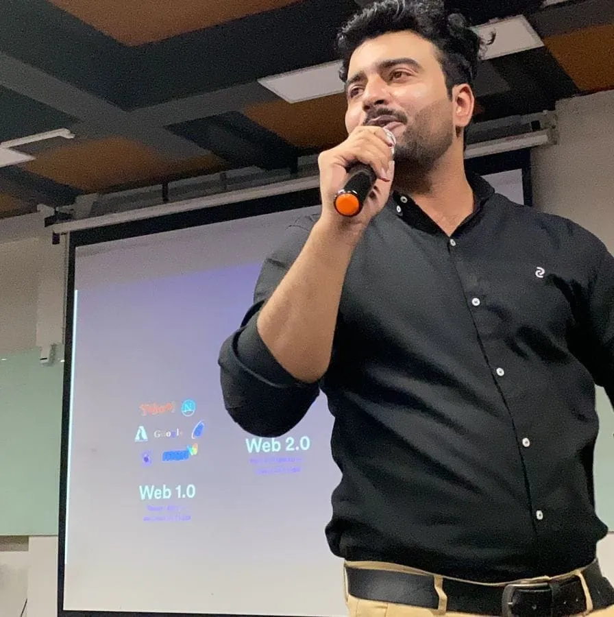 Ahmad Basit — Speaker & Technology Educator at a conference